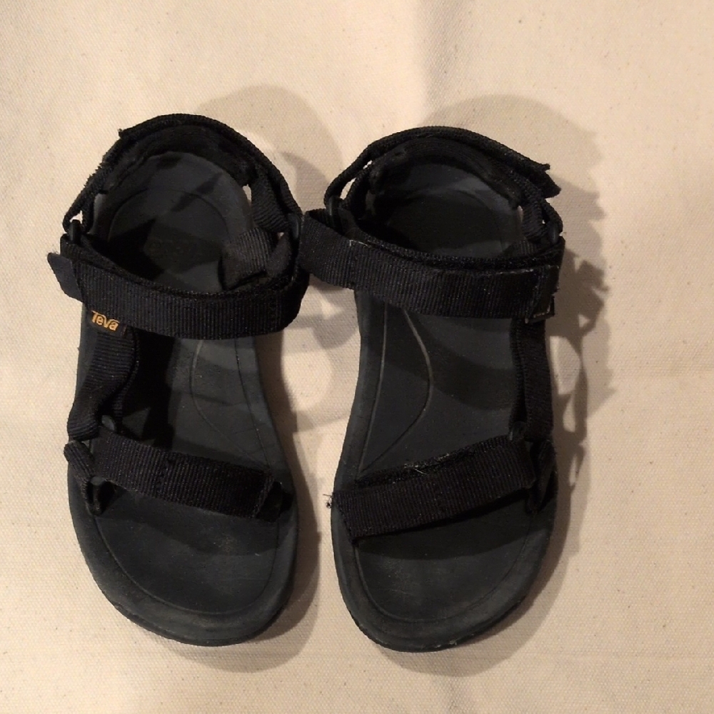 Teva Black Outdoor Sandals with Adjustable Straps